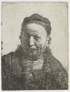 Homem com um boné apertado: busto (o pai do artista?) de Rembrandt van Rijn