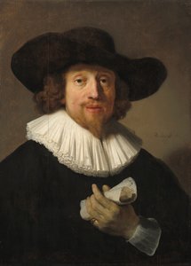 Homem com folha de música, 1633 de Rembrandt van Rijn