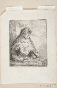 Nossa Senhora das Dores com os instrumentos da Paixão de Cristo de Rembrandt van Rijn
