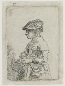 Menina com um cesto de Rembrandt van Rijn