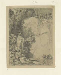 Opwekking van Lazarus: kleine plaat
Colecção de oitenta e cinco estampas originais (título da série) de Rembrandt van Rijn