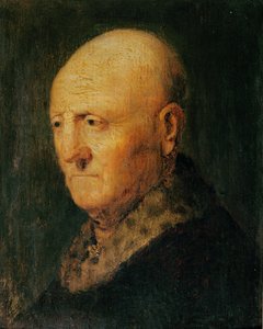 Retrato de um Velho, conhecido como Retrato de Hermann Gerritsz van Rijn, pai de Rembrandt (óleo sobre madeira)