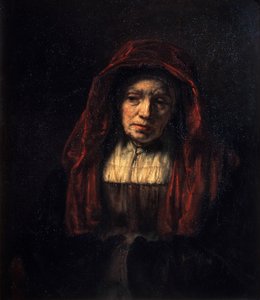 Retrato de uma mulher adulta, 1654. de Rembrandt van Rijn