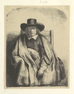 Portret van de prentverkoper Clement de Jonghe
Colecção de oitenta e cinco estampas originais (título da série) de Rembrandt van Rijn