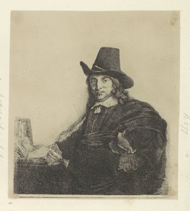 Portret van de schilder Jan Asselijn
Colecção de oitenta e cinco estampas originais (título da série) de Rembrandt van Rijn