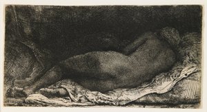 Mulher Reclinada de Rembrandt van Rijn