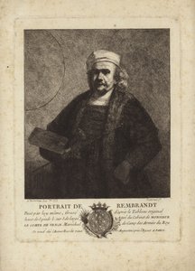 Rembrandt, auto-retrato do pintor e gravador holandês de Rembrandt van Rijn
