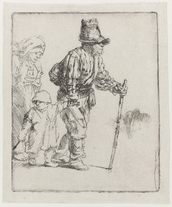 Família de agricultores nômades de Rembrandt van Rijn