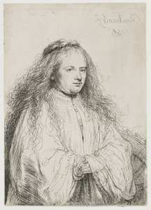 Saskia como Santa Catarina de Alexandria
Santa Catarina ("A pequena noiva judia") de Rembrandt van Rijn