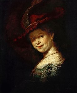 Saskia de Uylenburgh como menina, 1633. de Rembrandt van Rijn