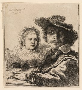 Autorretrato com Saskia de Rembrandt van Rijn