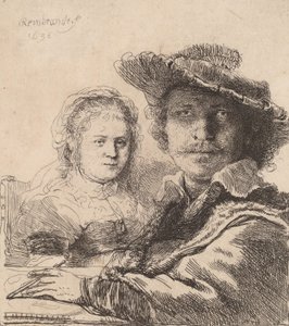 Autorretrato com Saskia, 1636. de Rembrandt van Rijn
