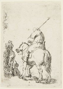 Soldado a cavalo de Rembrandt van Rijn