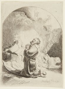 São Jerónimo em oração de Rembrandt van Rijn
