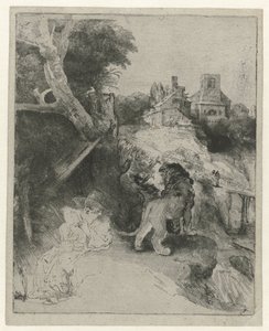 Leitura de São Jerónimo numa Paisagem Italiana
Leitura de São Jerónimo numa paisagem italiana de Rembrandt van Rijn