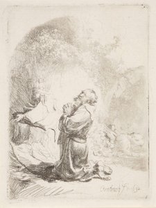 São Jerónimo em oração de Rembrandt van Rijn