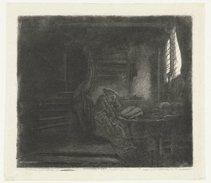 São Jerónimo numa câmara escura de Rembrandt van Rijn