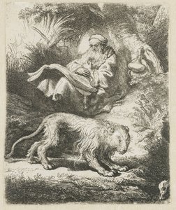 São Jerônimo lendo de Rembrandt van Rijn