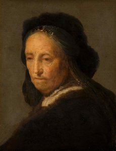 Estudo de uma mulher idosa, ca 1630-1634. de Rembrandt van Rijn