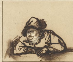 O Actor Willem Bartholsz Ruyter como Camponês
Actor Willem Bartholsz Ruyter como camponês de Rembrandt van Rijn