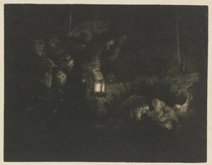 A adoração dos pastores A adoração dos pastores: uma peça noturna de Rembrandt van Rijn