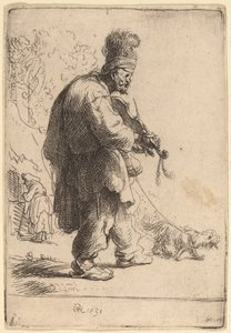 O violinista cego de Rembrandt van Rijn