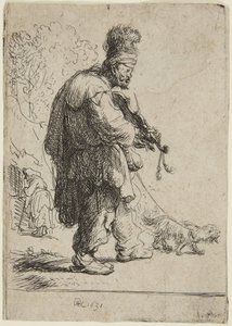 O Violinista Cego de Rembrandt van Rijn