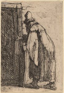 A cegueira de Tobit: um esboço de Rembrandt van Rijn