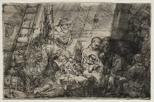 A circuncisão no estábulo de Rembrandt van Rijn