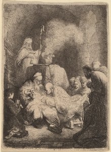 A Circuncisão: Prato Pequeno de Rembrandt van Rijn
