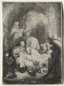 A Circuncisão: Prato Pequeno de Rembrandt van Rijn