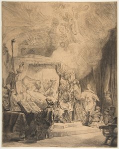 A morte da Virgem, 1639. de Rembrandt van Rijn