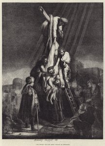 A descida da cruz de Rembrandt van Rijn