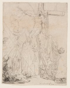A Descida da Cruz: Um Esboço de Rembrandt van Rijn