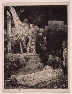 A Descida da Cruz à Luz das Tochas de Rembrandt van Rijn