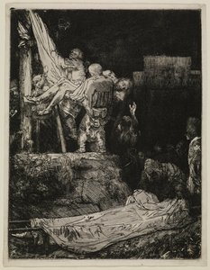 A Descida da Cruz à Luz das Tochas de Rembrandt van Rijn