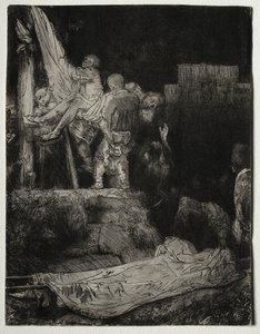 A descida da cruz por Torchlight, 1654. de Rembrandt van Rijn