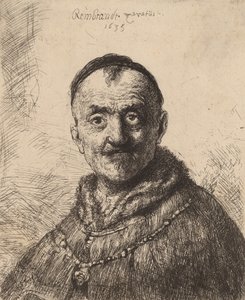 A Primeira Cabeça Oriental, 1635. de Rembrandt van Rijn