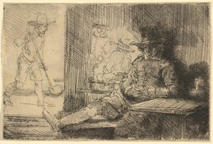 O jogador de golfe de Rembrandt van Rijn