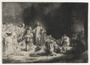 The Hundred Guilder Print, c. 1649 de Rembrandt van Rijn
