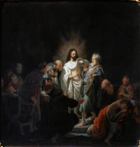 A Incredulidade de São Tomás, 1634. de Rembrandt van Rijn
