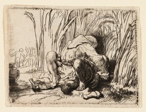 O monge no milharal de Rembrandt van Rijn