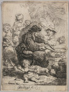 A mulher da panqueca, 1635. de Rembrandt van Rijn