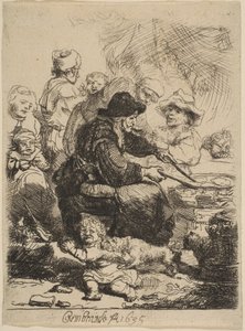 A mulher da panqueca, 1635. de Rembrandt van Rijn