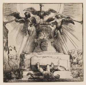 A Fênix ou A Estátua Derrubada de Rembrandt van Rijn