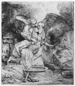 O Sacrifício de Abraão, 1645 de Rembrandt van Rijn