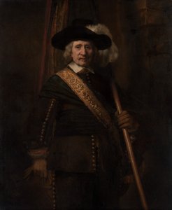 O portador padrão Floris Soop, 1604-1657, 1654. de Rembrandt van Rijn