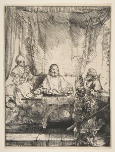 A Ceia em Emaús, 1654. de Rembrandt van Rijn