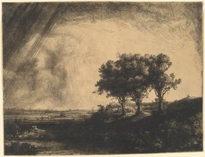 As três árvores de Rembrandt van Rijn
