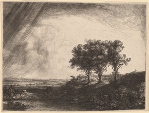 As três árvores de Rembrandt van Rijn